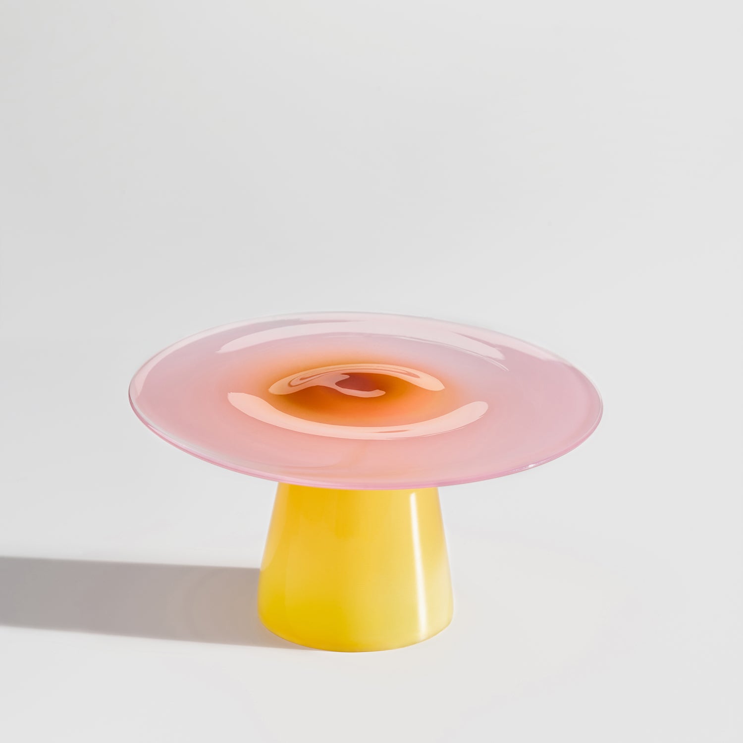 Glass Stand Yellow-Pink