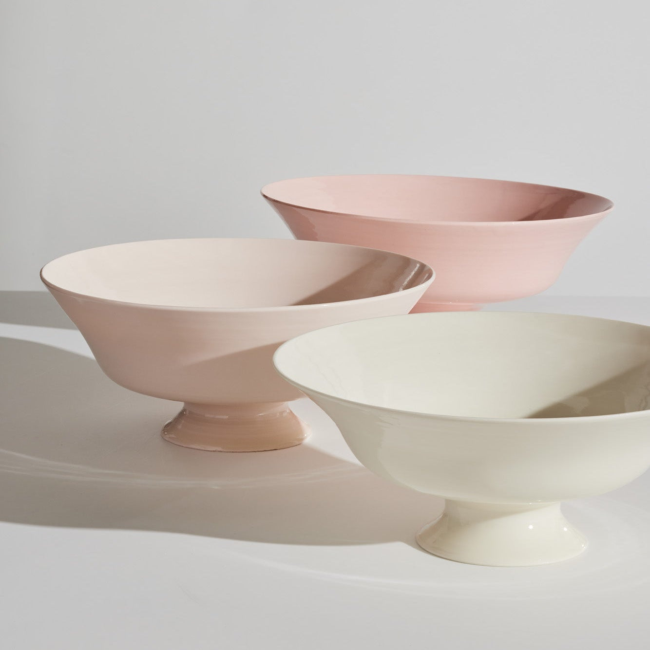 Ceramic Pedestal Bowl Large