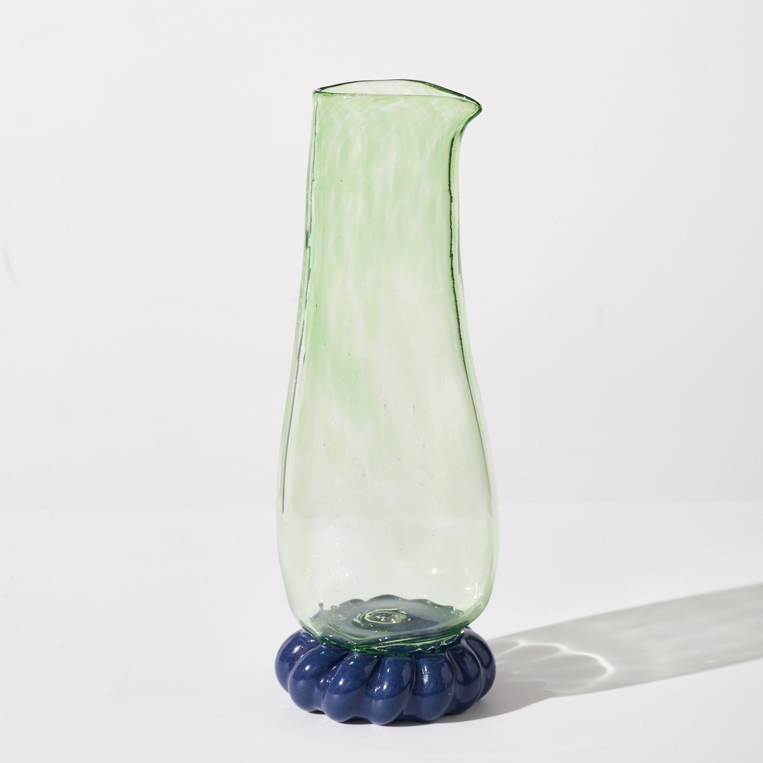 Glass Pitcher Green