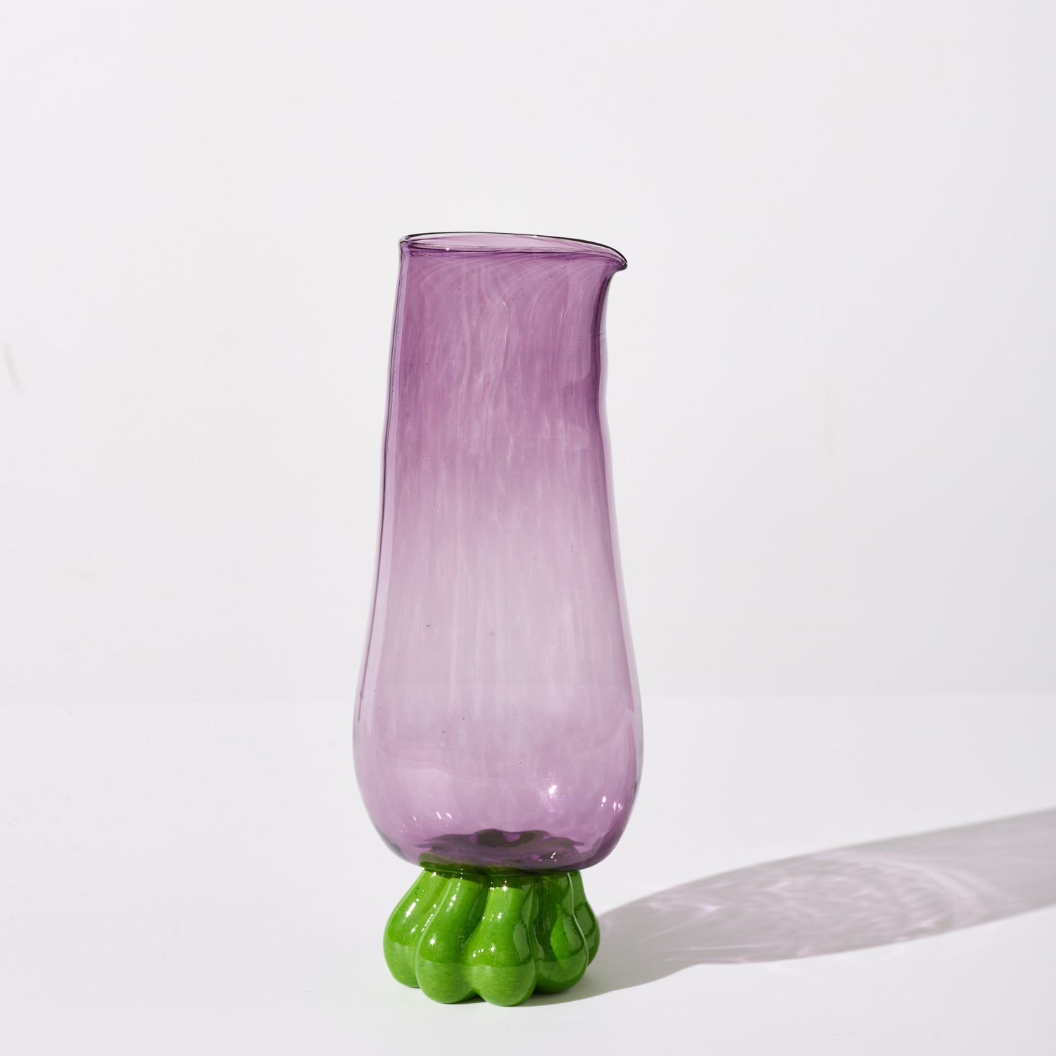 Glass Pitcher Purple