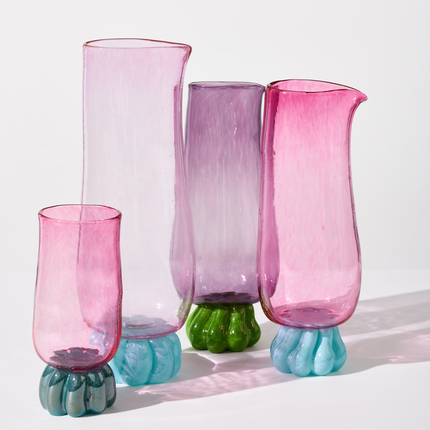 Glass Pitcher Purple