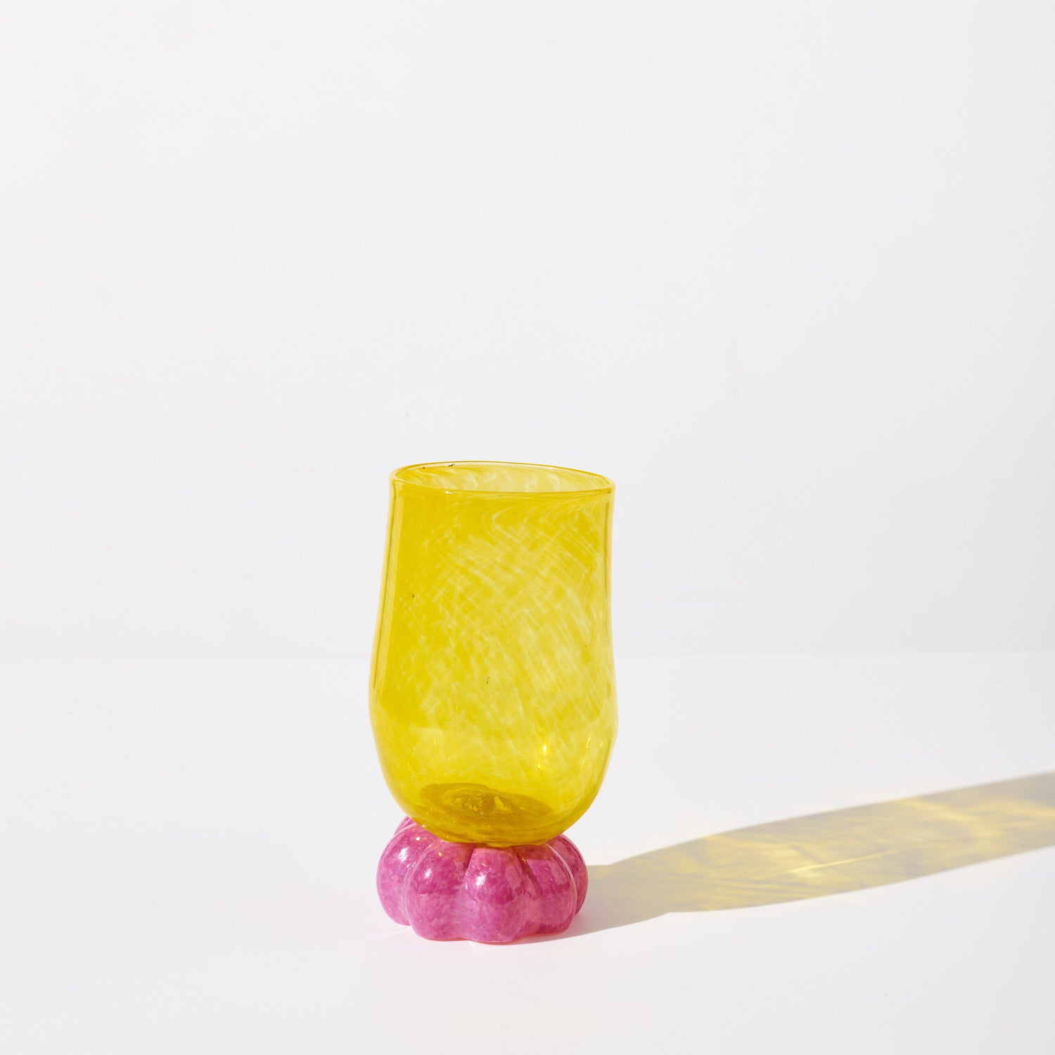 Glass Cup Yellow