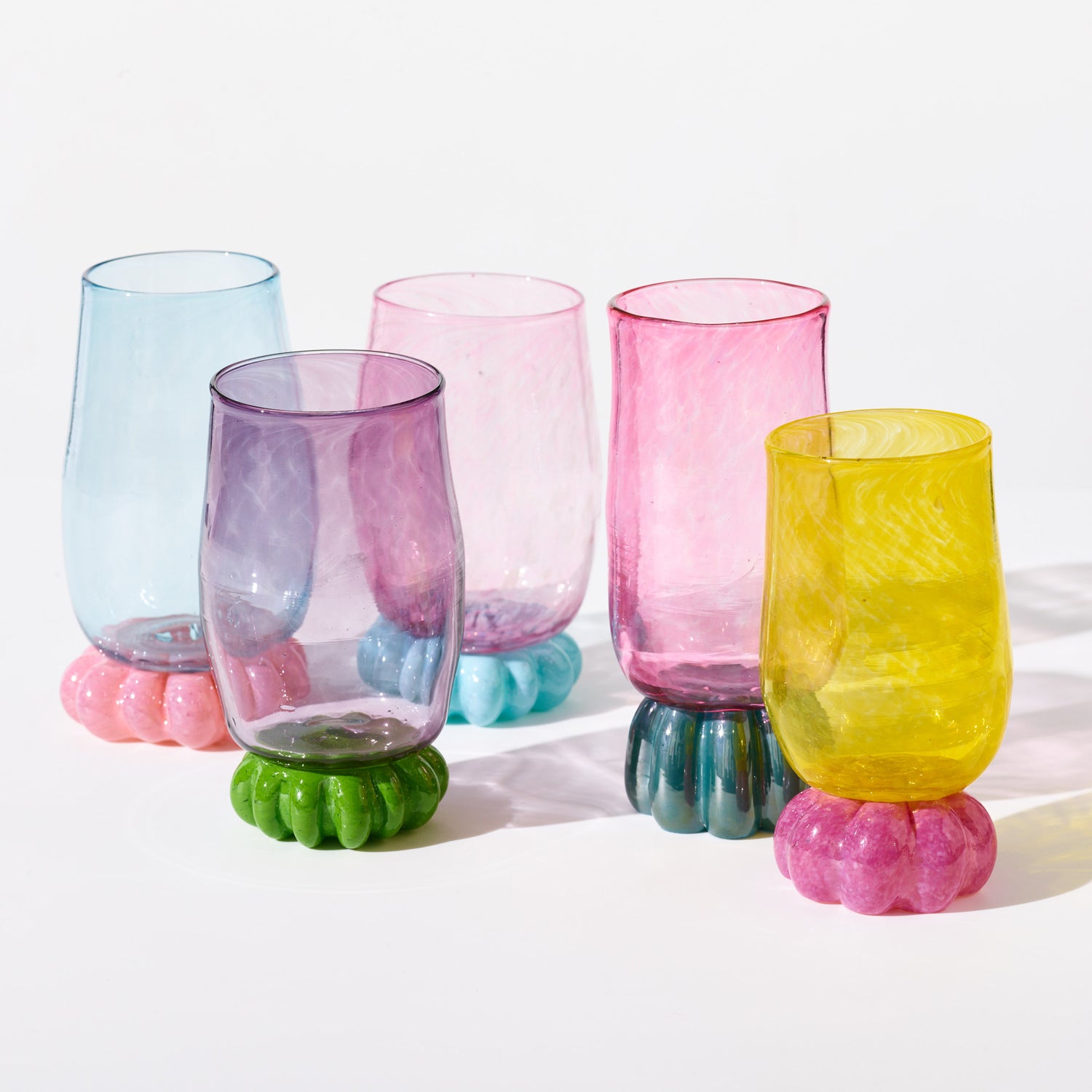 Glass Cup Light Blue