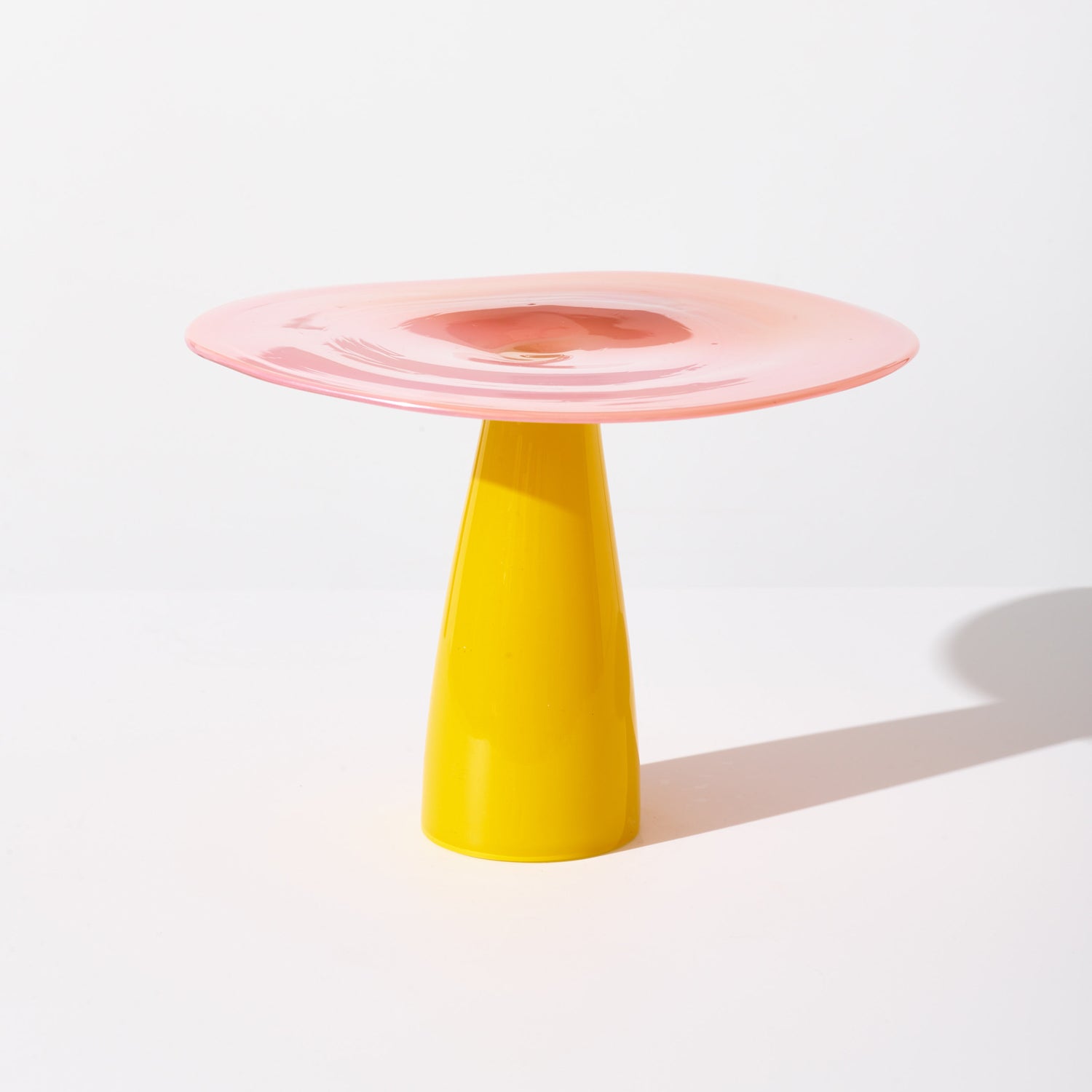 Glass Stand Yellow-Pink