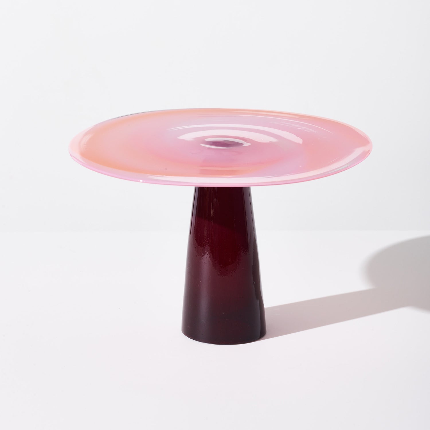 Glass Stand Burgundy-Pink