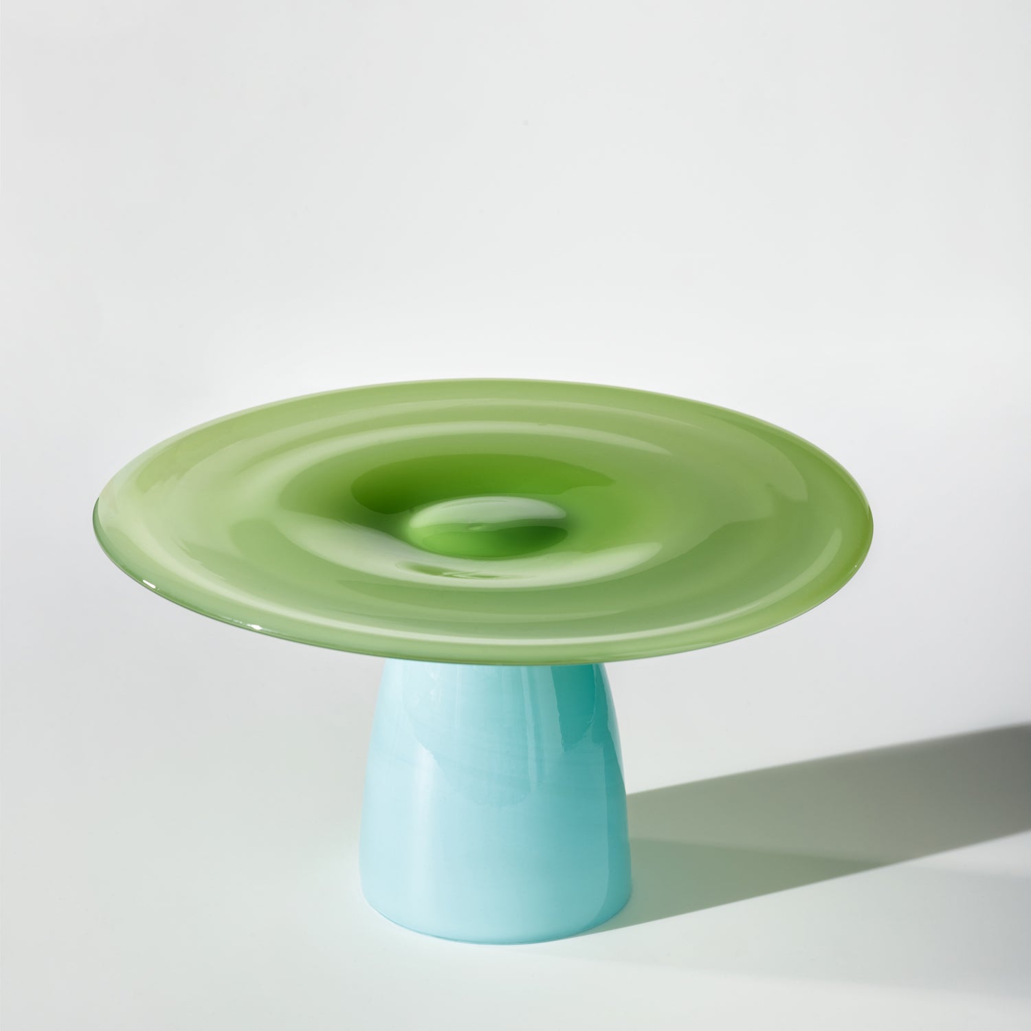 Glass Stand Light Blue-Apple Green