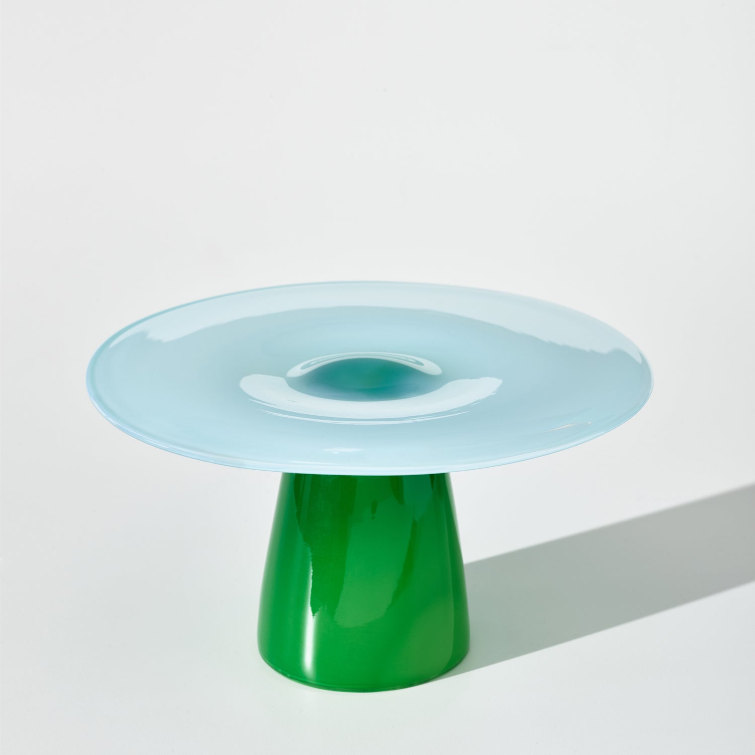 Glass Stand Green-Light Blue