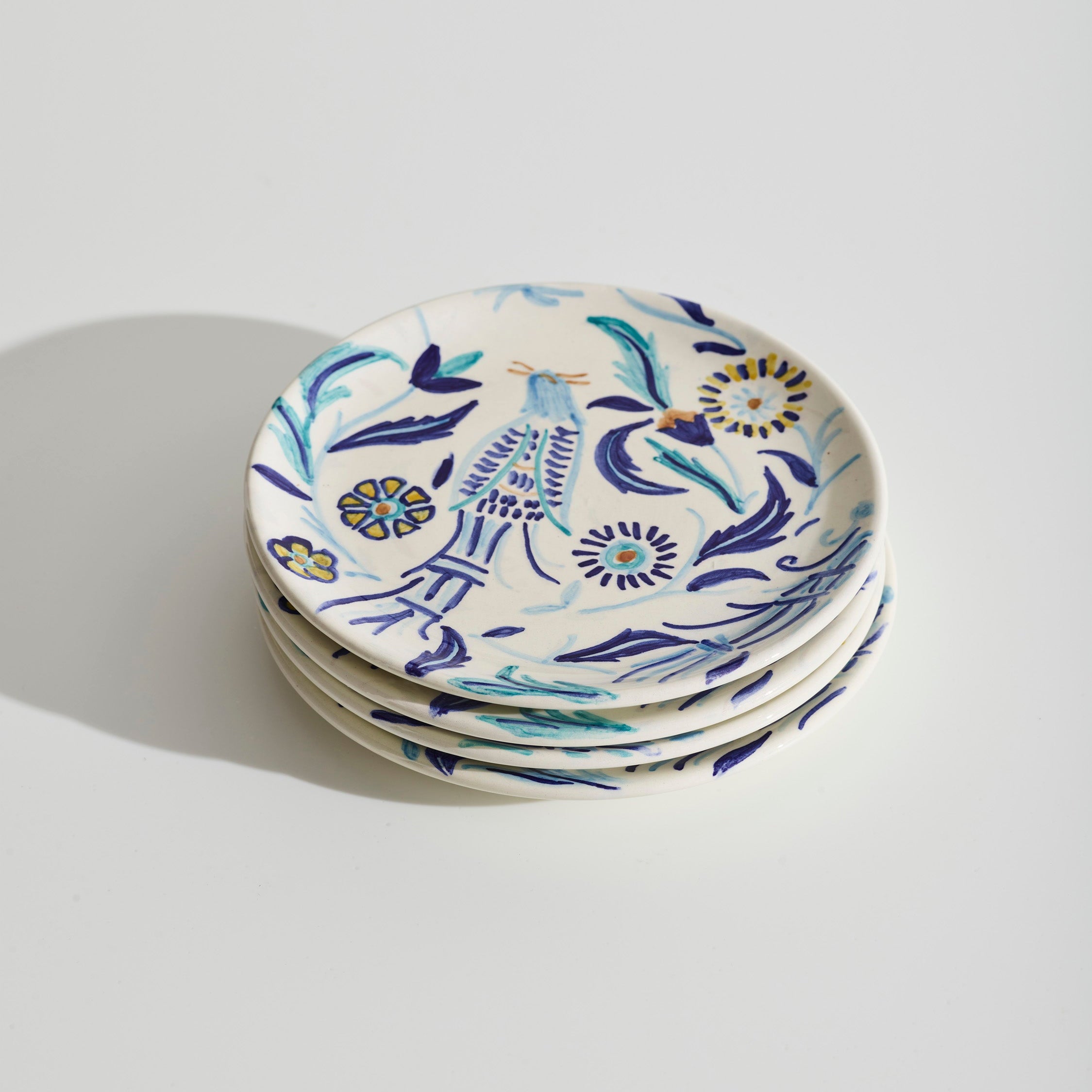 Paradise Blue Dessert plate (set of 4)