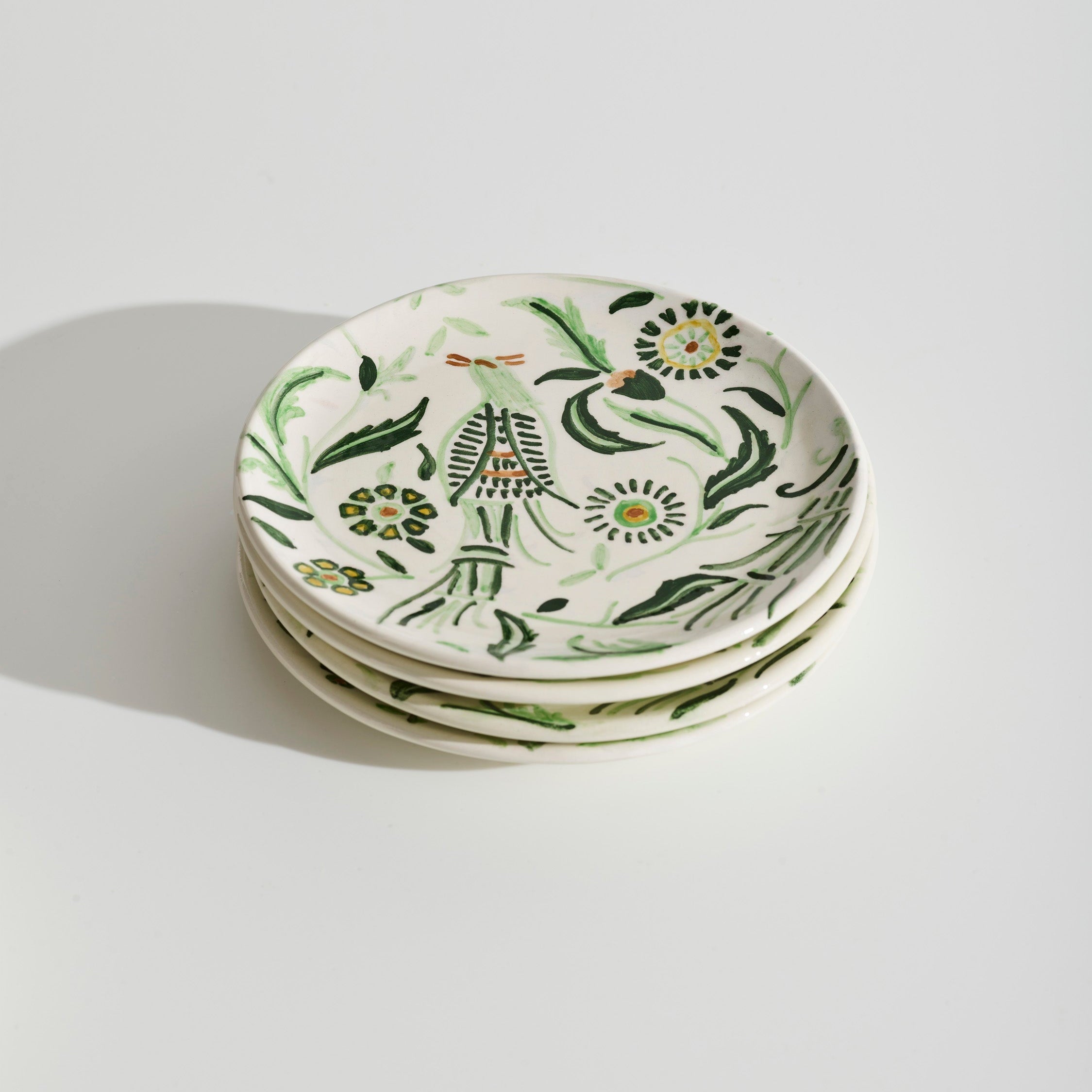 Paradise Green Dessert plate (set of 4)