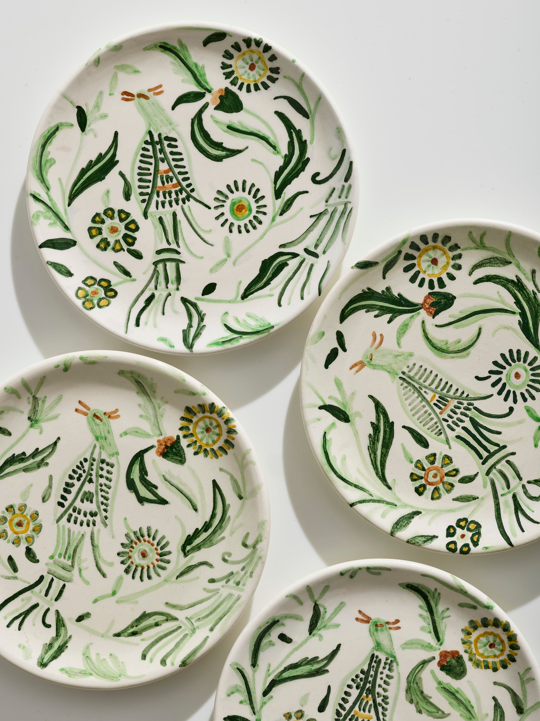 Paradise Green Main course plate (set of 4)