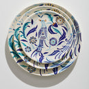 Paradise Blue Main course plate (set of 4)