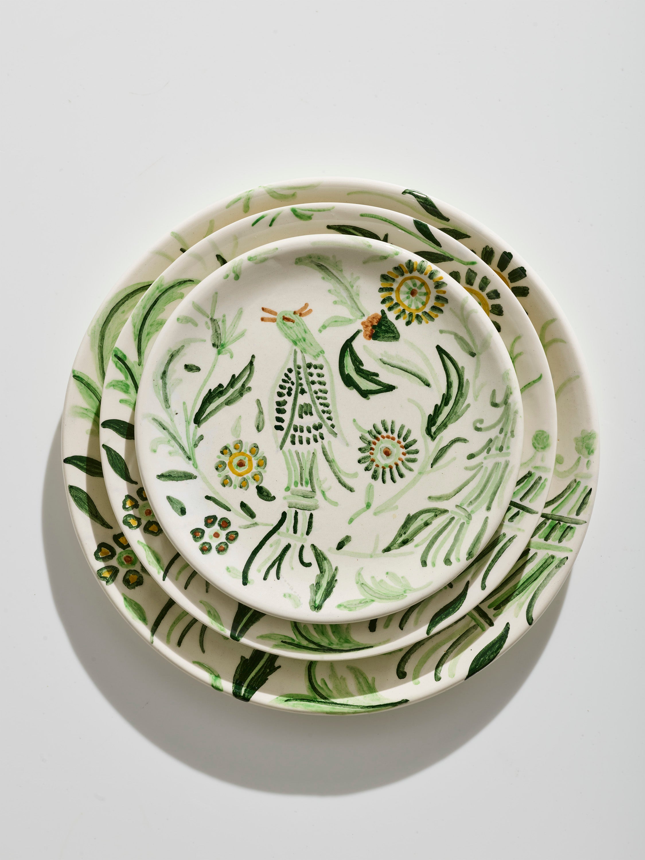 Paradise Green Main course plate (set of 4)